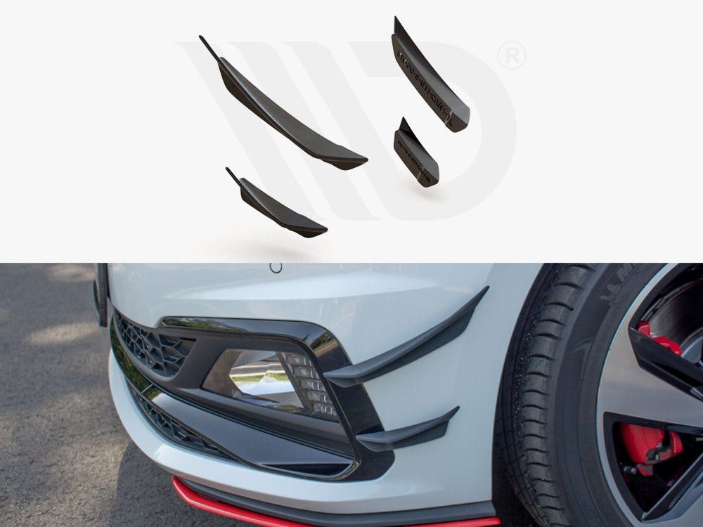 Front Bumper Wings (Canards) Vw Polo Gti Mk6