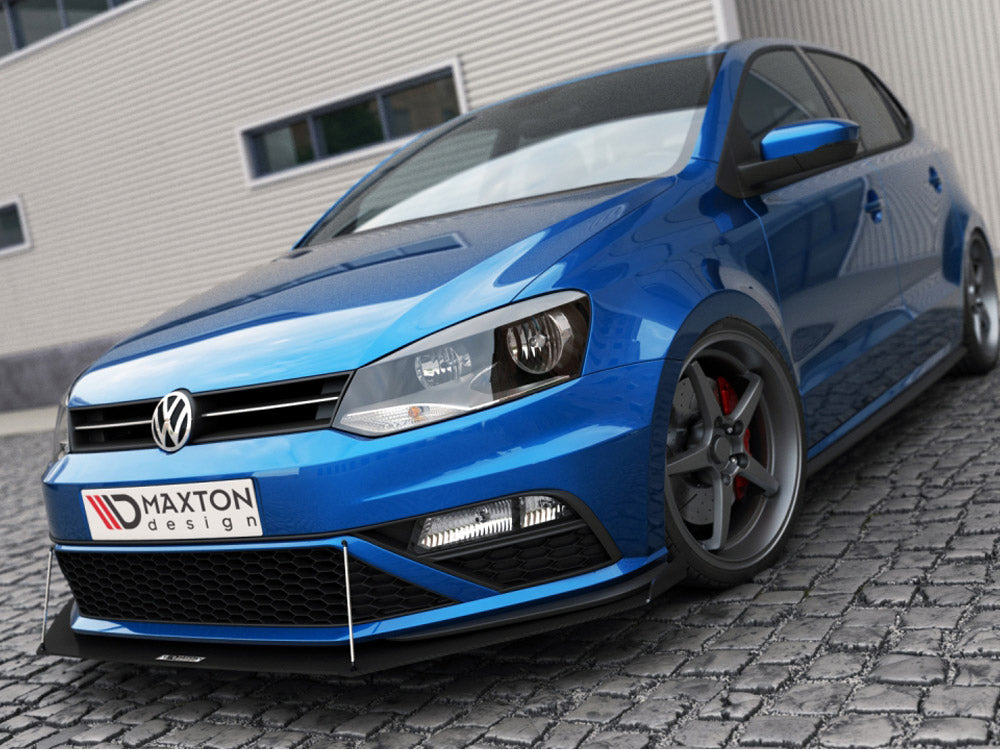Front Racing Splitter (With Wings) Volkswagen Polo Gti Mk5 Facelift