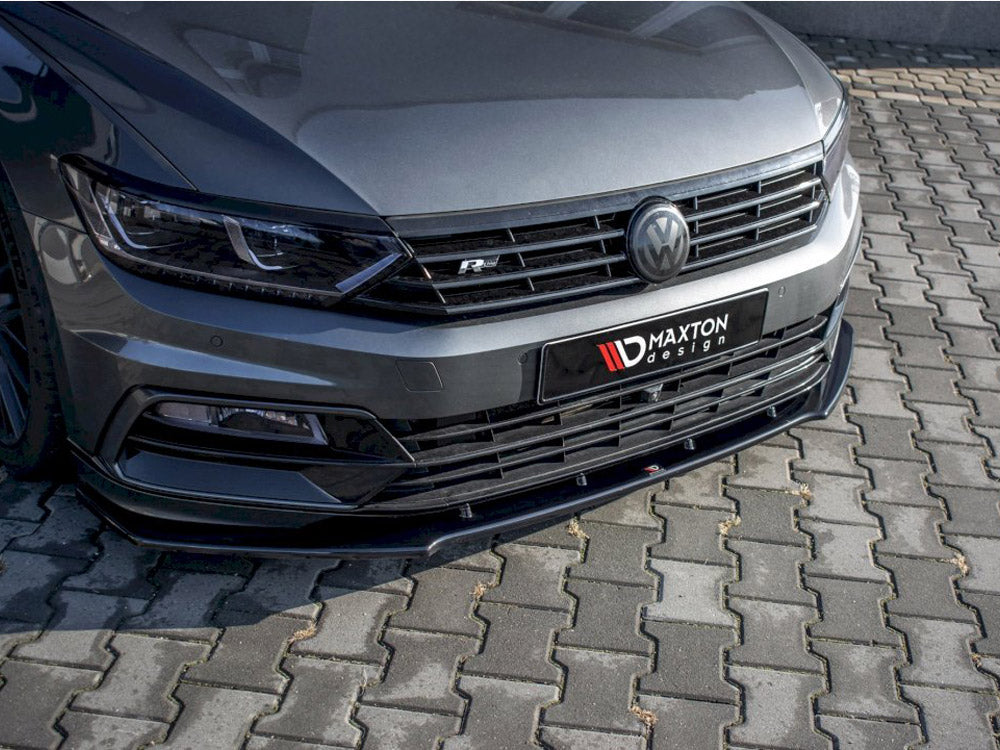 Front Splitter V.1 Volkswagen Passat R-Line B8 (2015-19) - Textured