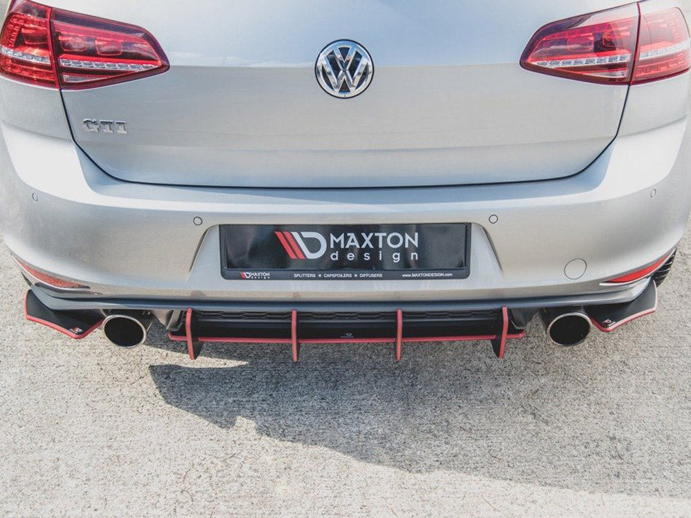 Street Pro Rear Side Splitters V.2 Vw Golf Mk7 Gti
