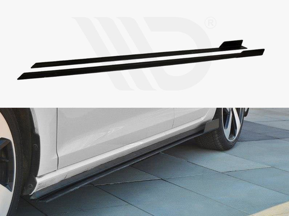Racing Side Skirts Diffusers Vw Golf Gti 7.5 (2017-)