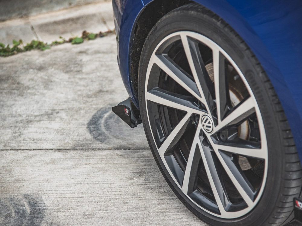 Street Pro Rear Side Splitters + Flaps Volkswagen Golf R Mk7 Facelift