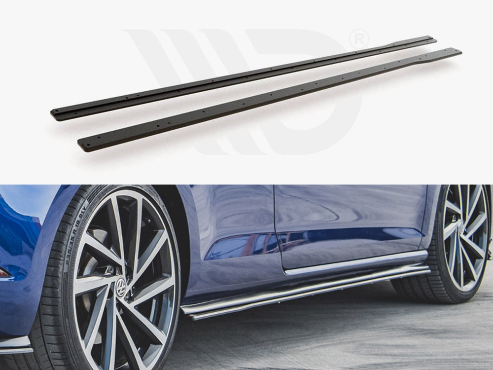 Street Pro Side Skirts Diffusers Volkswagen Golf R / R-Line Mk7 Facelift