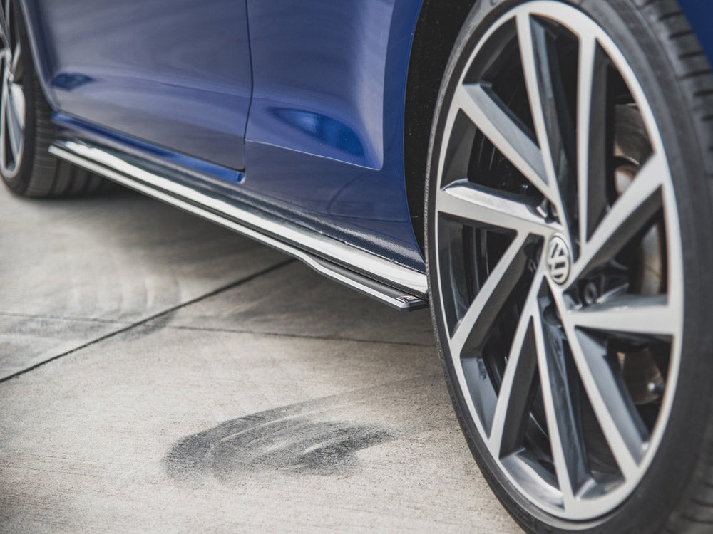 Street Pro Side Skirts Diffusers Volkswagen Golf R / R-Line Mk7 Facelift