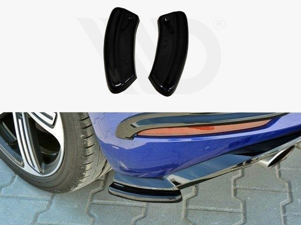 Rear Side Splitters Vw Golf 7 R / R-Line Facelift - Textured
