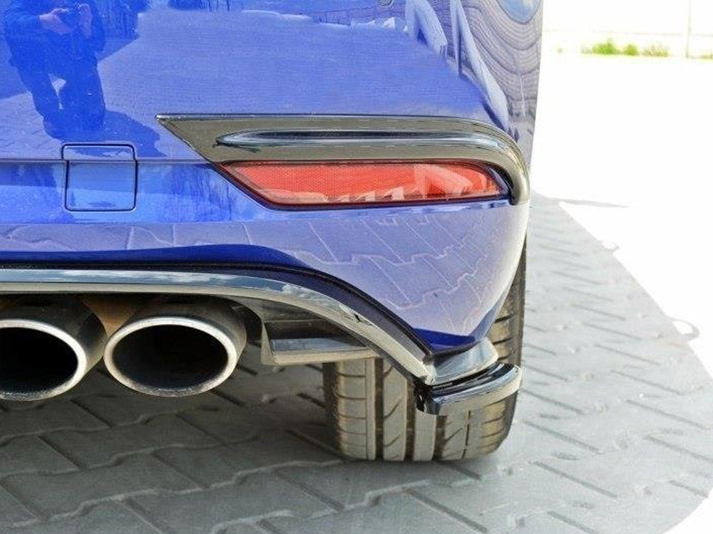 Rear Side Splitters Vw Golf 7 R / R-Line Facelift - Textured