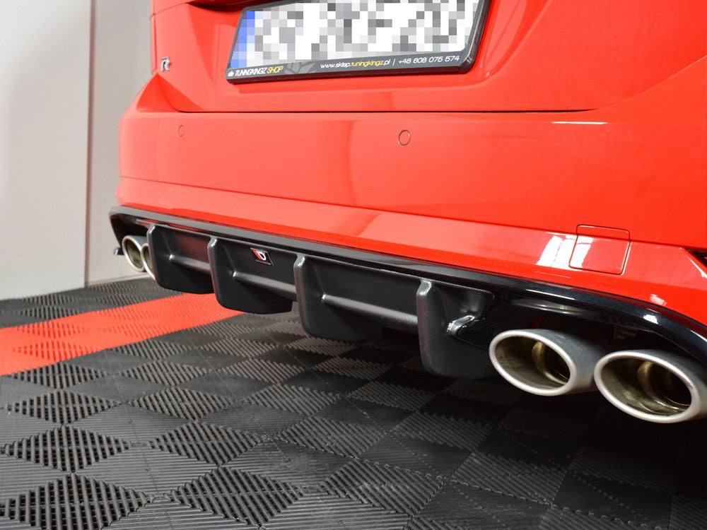 Rear Valance Volkswagen Golf R Variant Mk7 Facelift - Textured