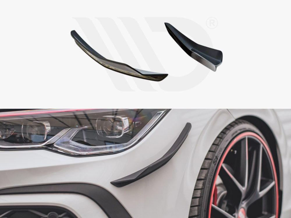 Front Bumper Wings (Canards) Volkswagen Golf Gti Mk8