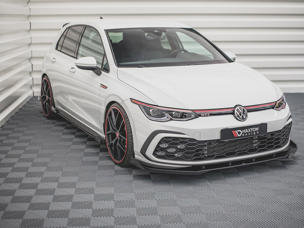 Street Pro Front Splitter + Flaps Volkswagen Golf Gti / Gte / Gtd / R-Line Mk8