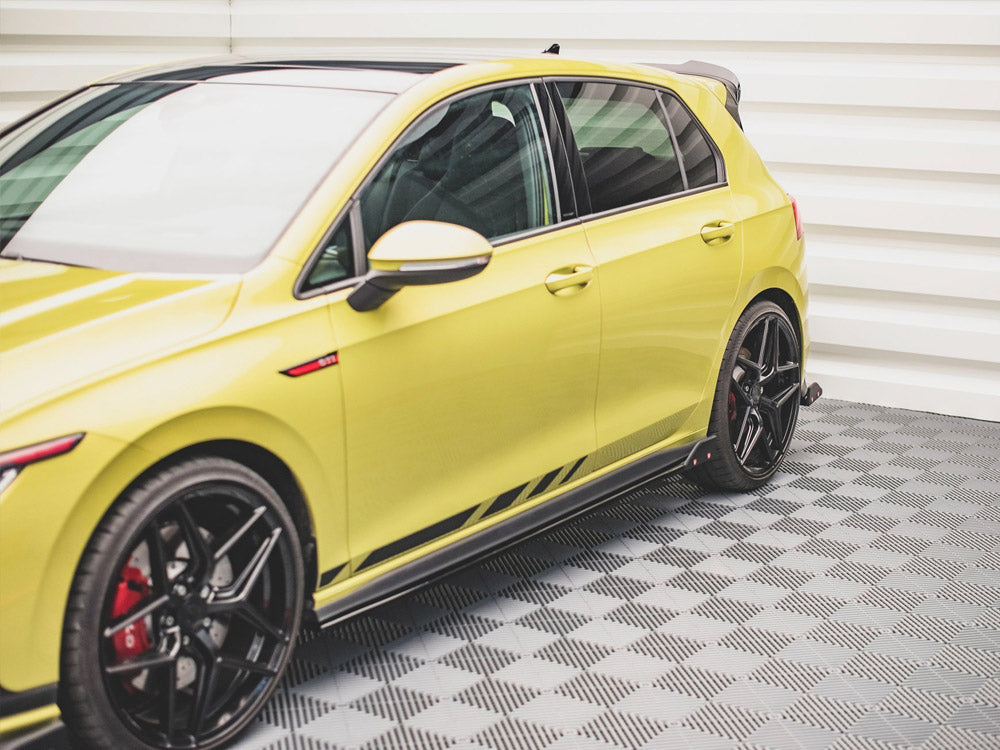 Side Skirts Diffusers V.2 + Flaps Volkswagen Golf Gti / Gte / Gti Clubsport / Gtd / R-Line Mk8