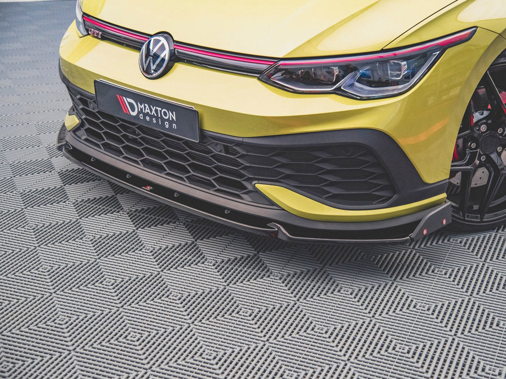 Front Splitter V.1 + Flaps Vw Golf 8 Gti Clubsport