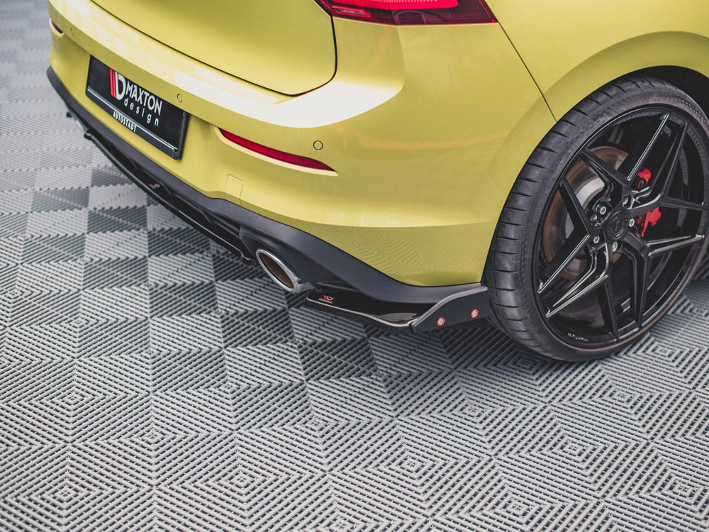 Rear Side Splitters V.1 + Flaps Vw Golf 8 Gti Clubsport