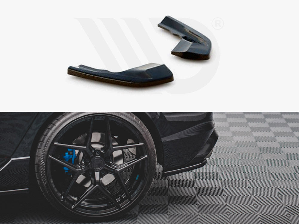 Rear Side Splitters V.1 Volkswagen Golf R Mk8 - Textured