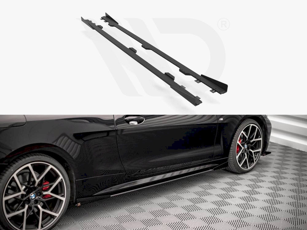 Street Pro Side Skirts Diffusers + Flaps Bmw 4 M-Pack / M440I G22 / G23