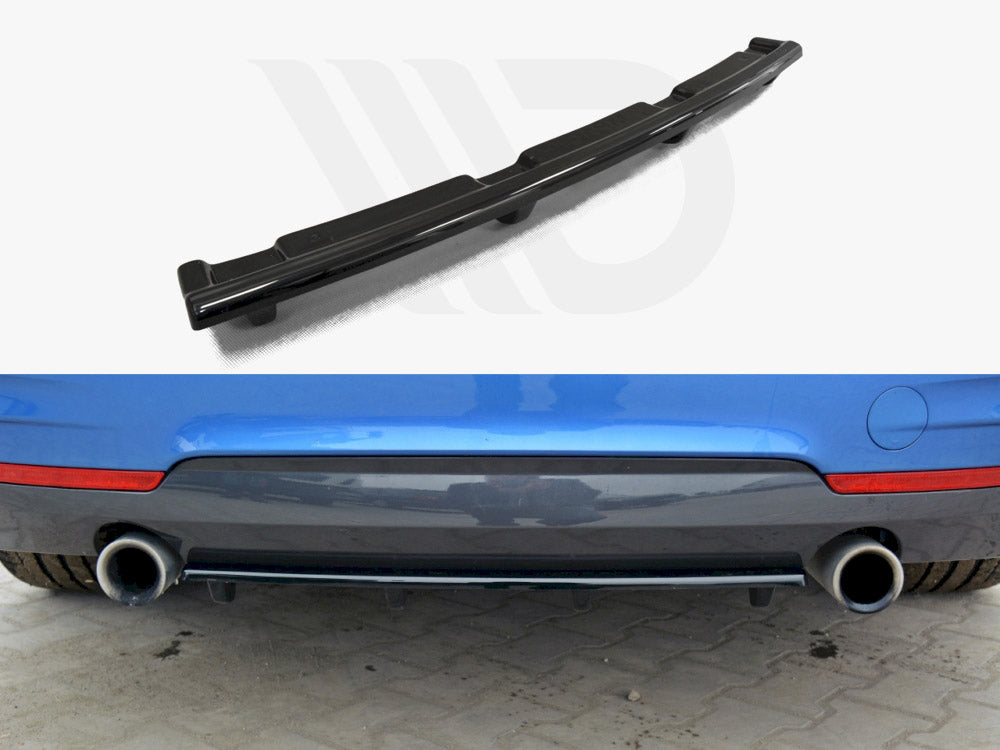 Central Rear Splitter (Vertical Bars) Bmw 4 Coupe / Gran Coupe / Cabrio M-Pack F32 / F36 / F33