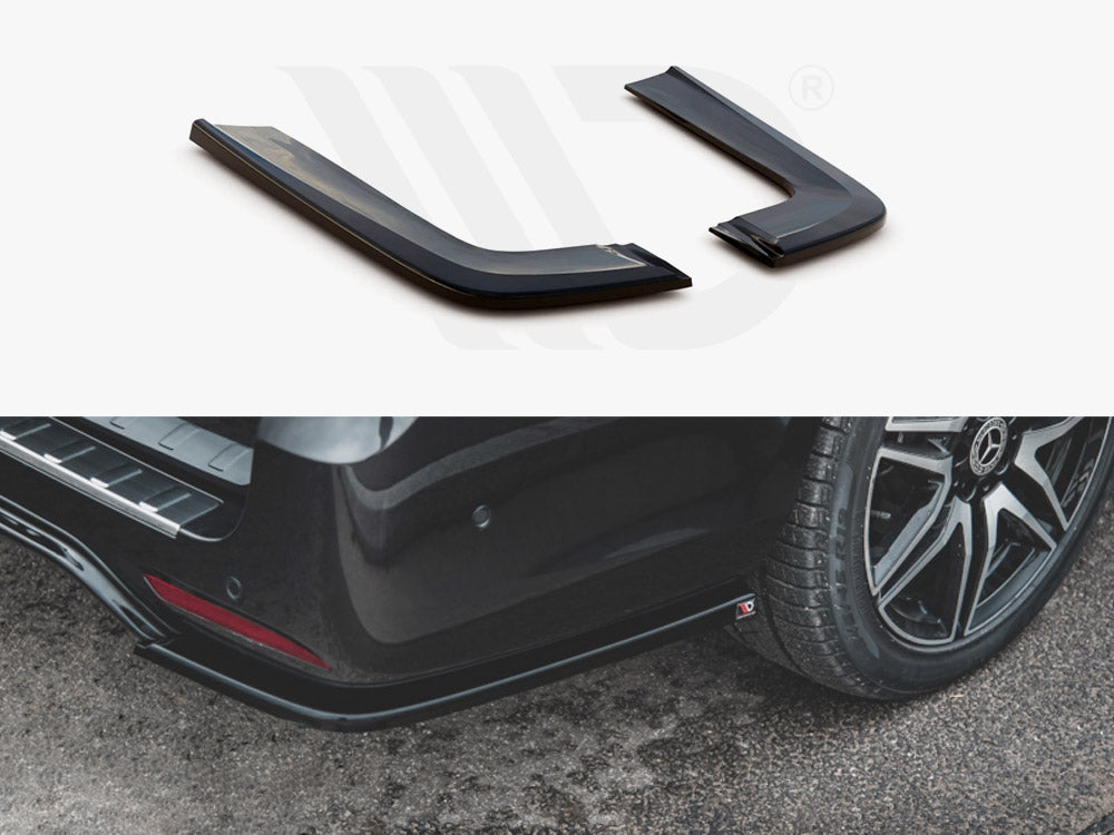 Rear Side Splitters V.2 Mercedes-Benz V-Class AMG-Line W447 Facelift - Textured