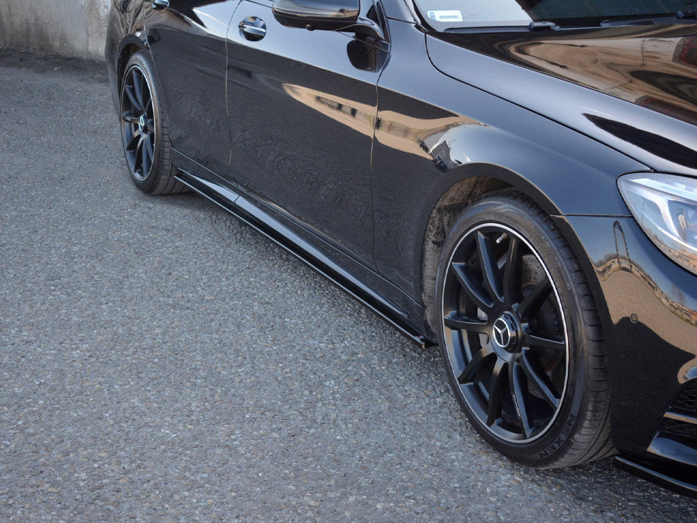 Side Skirts Diffusers V.1 Mercedes-Benz S-Class AMG-Line W222 - Textured