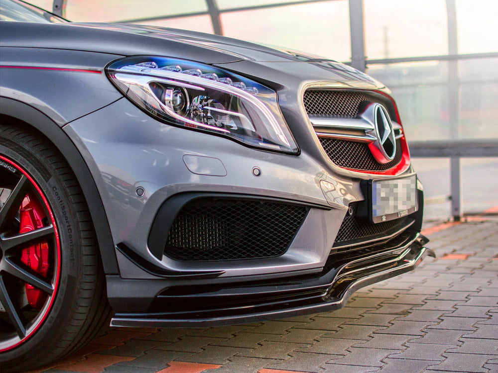 Front Splitter Mercedes-benz GLA 45 AMG SUV (X156) Pre-facelift (2014-2017) - Textured