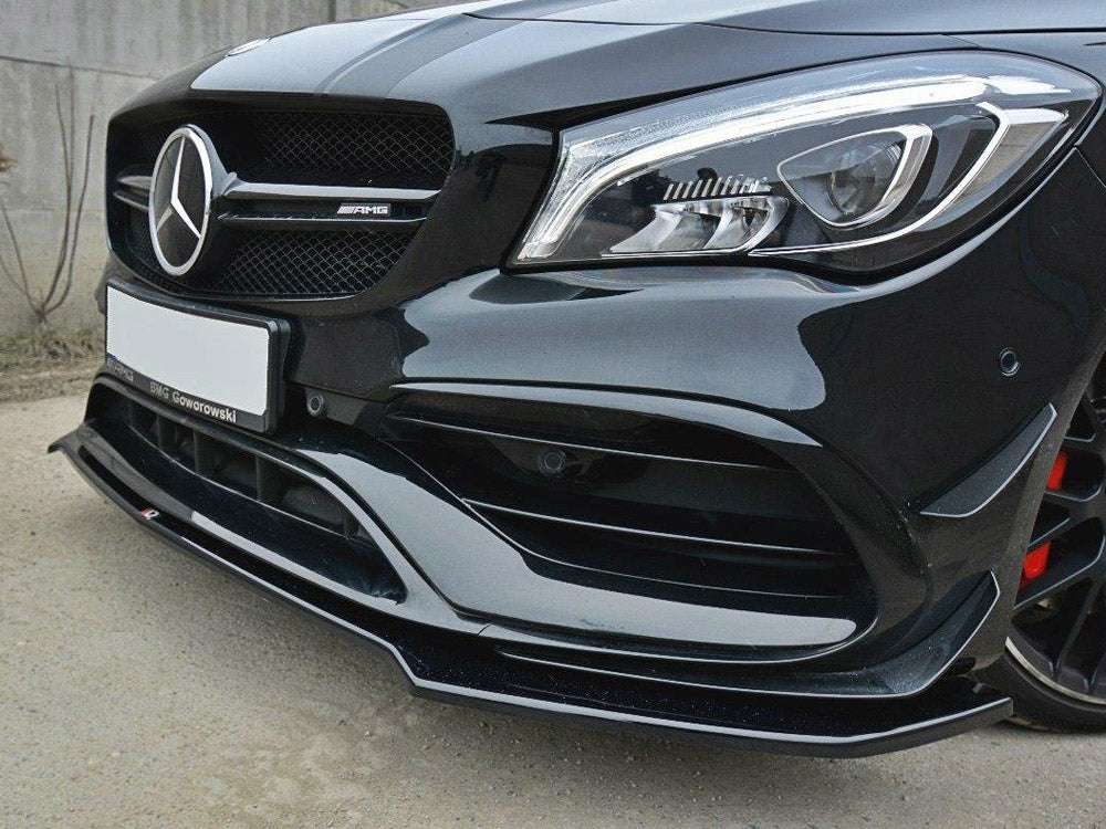 Front Splitter V.2 Mercedes CLA 45 AMG C117 (Facelift) (2017-UP) - Textured