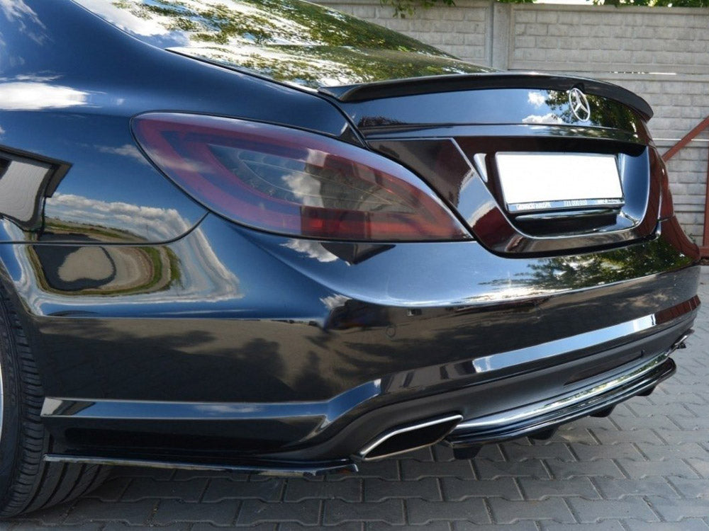 Central Rear Splitter Mercedes CLS C218 Amg-line (With A Vertical BAR) (2011-2014)