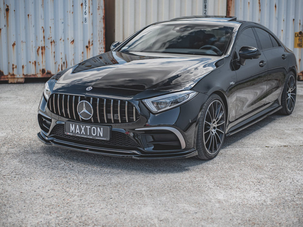 Front Splitter V.1 Mercedes-benz CLS AMG Line / 53AMG C257 (2018-2021) - Textured