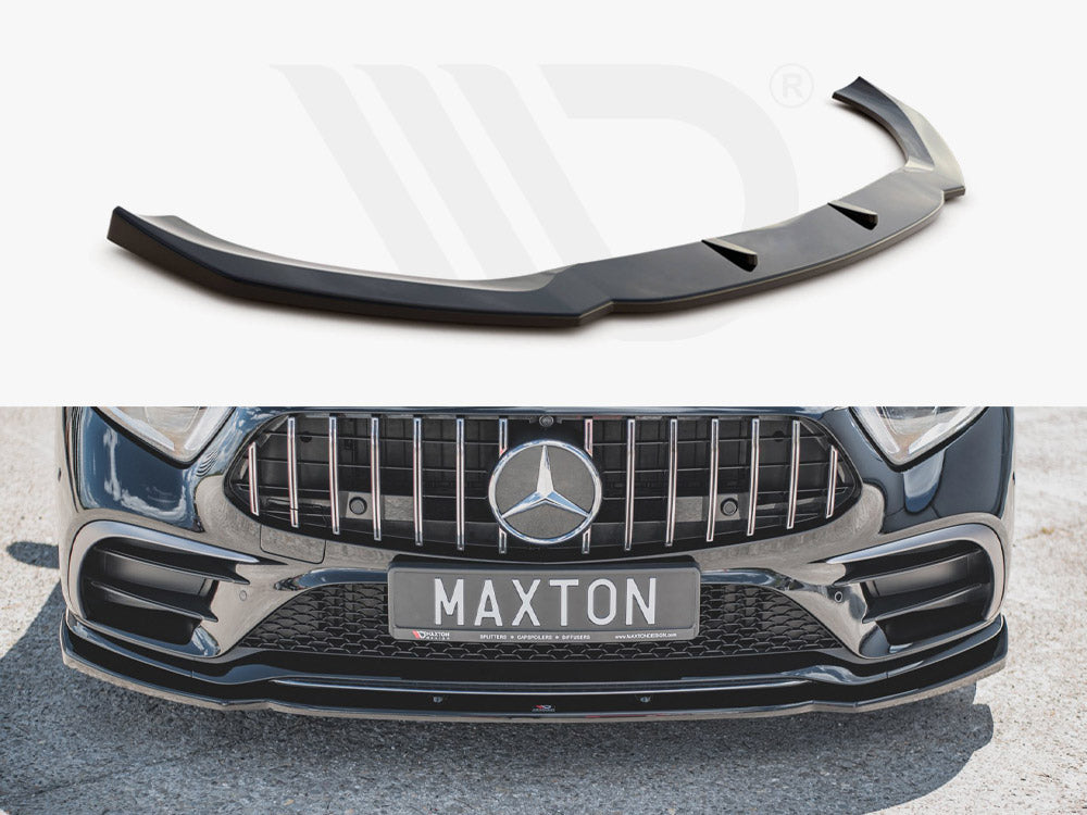Front Splitter V.2 Mercedes-Benz CLS AMG-Line / 53AMG C257 - Textured