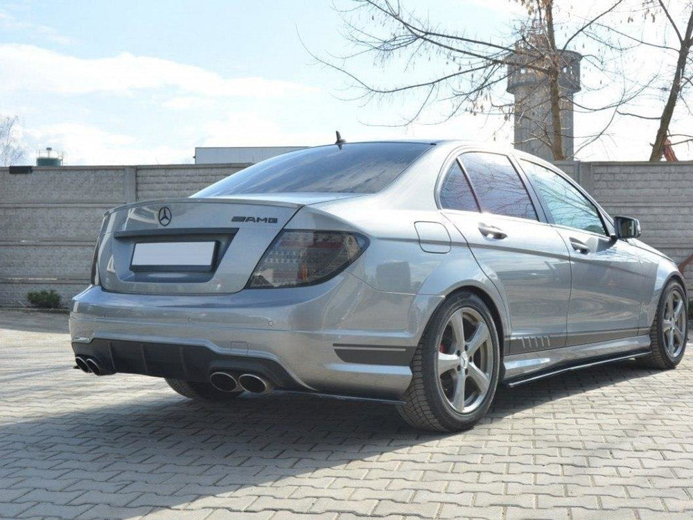 Rear Side Splitters Mercedes-Benz C Sedan / Estate AMG-Line W204 / S204 - Textured