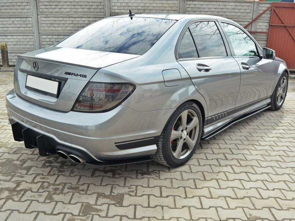Rear Diffuser & Rear Side Splitters Mercedes-Benz C Sedan / Estate AMG-Line W204 / S204