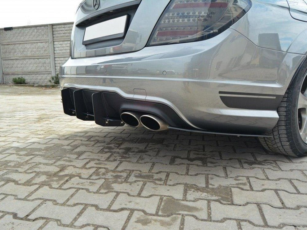Rear Diffuser & Rear Side Splitters Mercedes-Benz C Sedan / Estate AMG-Line W204 / S204