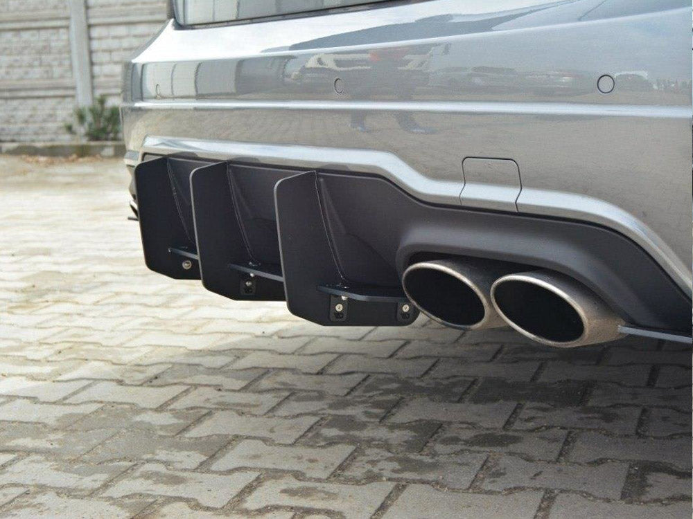 Rear Diffuser & Rear Side Splitters Mercedes-Benz C Sedan / Estate AMG-Line W204 / S204