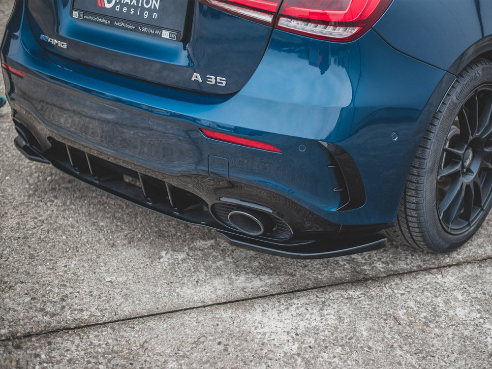 Rear Side Splitters Mercedes A35 AMG Hatchback W177 - Textured