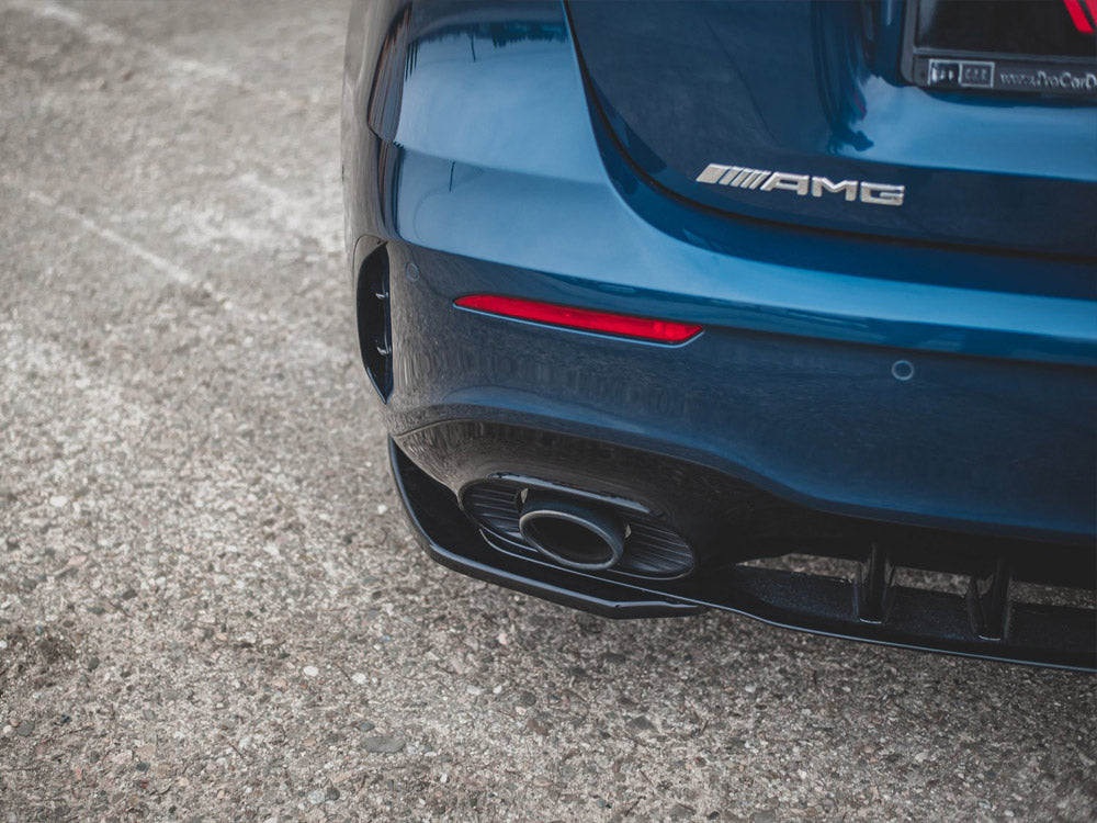 Rear Side Splitters Mercedes A35 AMG Hatchback W177 - Textured