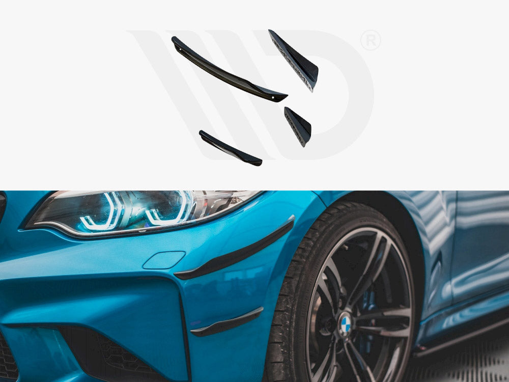 Front Bumper Wings (Canards) Bmw M2 F87