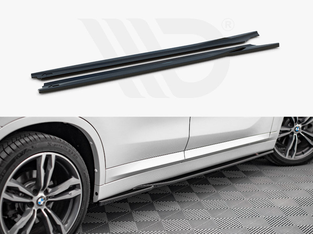 Side Skirts Diffusers Bmw X1 M-Pack F48 (2015-2019)