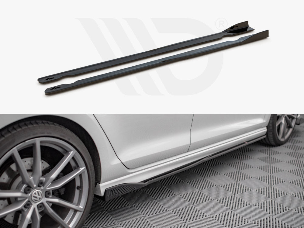 Side Skirts Diffusers V.2 Vw Golf R / R-Line Mk7