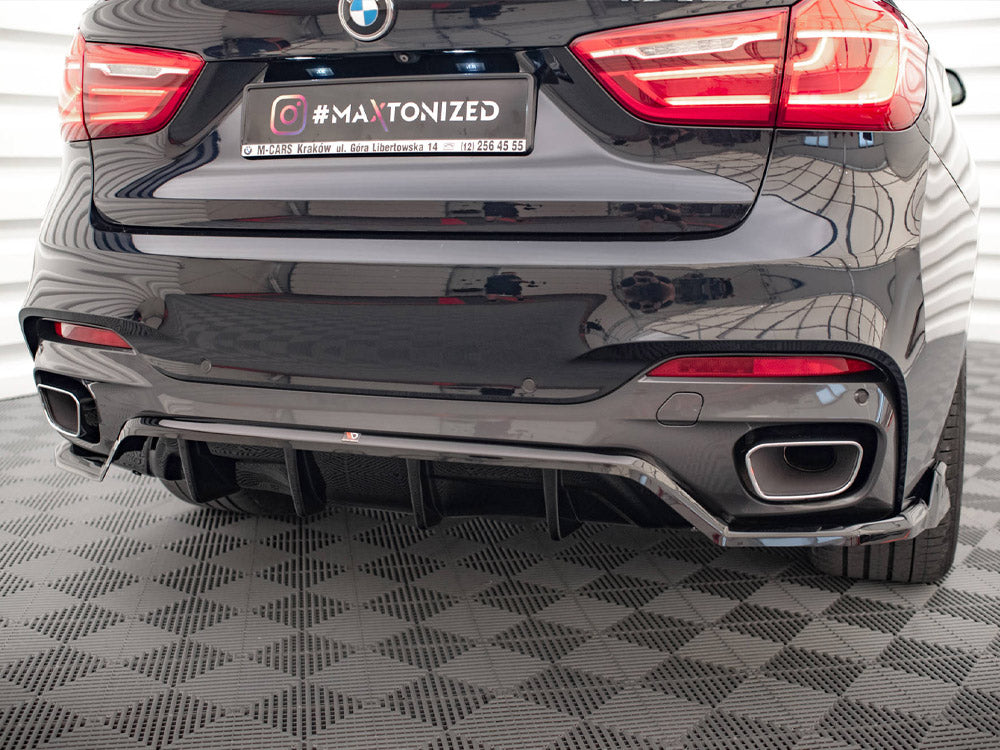 Central Rear Splitter (Vertical Bars) Bmw X6 M Sport F16