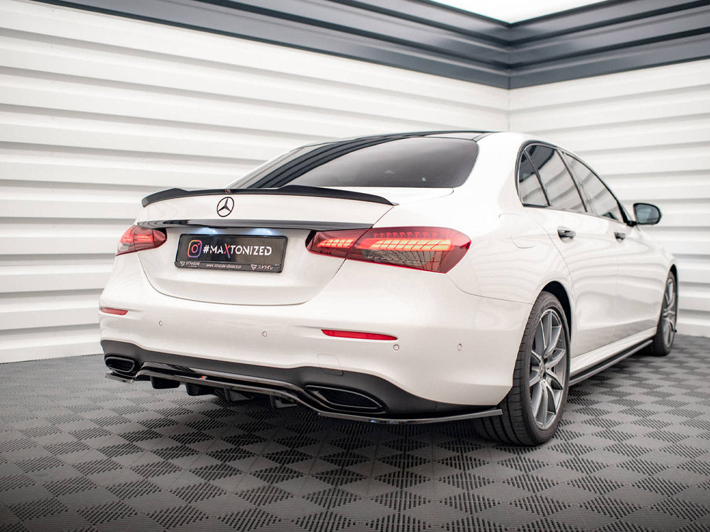 Rear Splitter (Vertical Bars) Mercedes E AMG-Line Sedan W213 Facelift