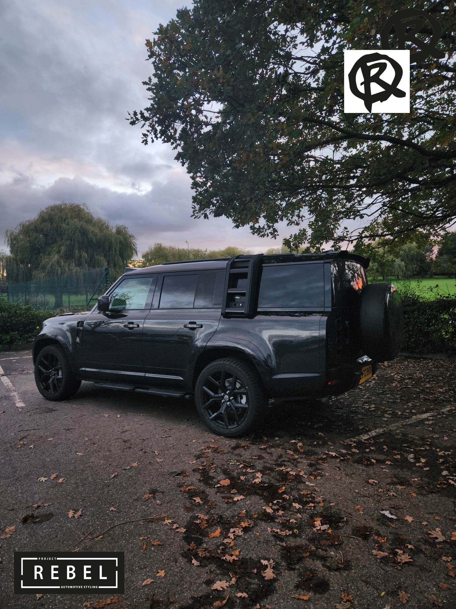 Defender L663 Wide Wheel Arch Kit 130 - Original - Gloss Black / Original Finish