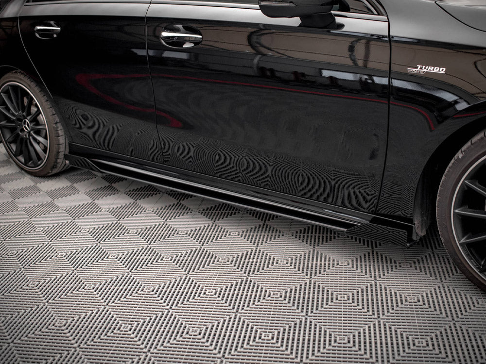 Street PRO Side Skirts Diffusers + Flaps Mercedes A35 AMG / AMG-Line Aero Pack W177