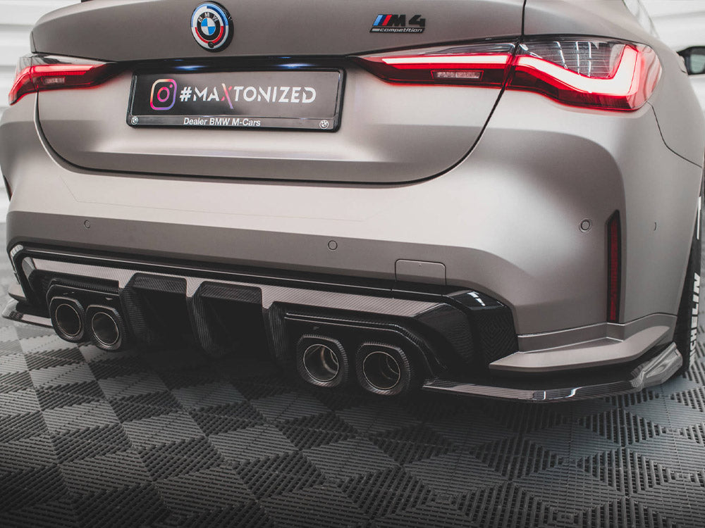 Carbon Fiber Rear Side Splitters Bmw M4 G82