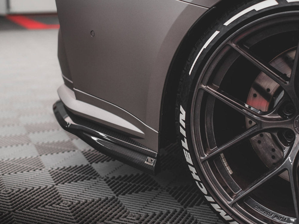 Carbon Fiber Rear Side Splitters Bmw M4 G82