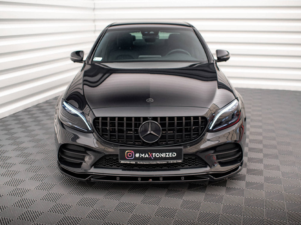 Front Splitter V.2 Mercedes-Benz C AMG Line Sedan / Coupe / Estate W205 / C205 / S205 Facelift