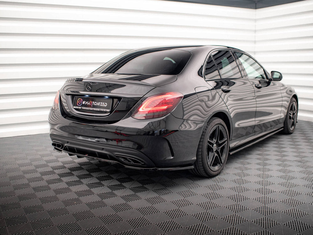 Rear Splitter (Vertical Bars) Mercedes C AMG Line W205 Facelift