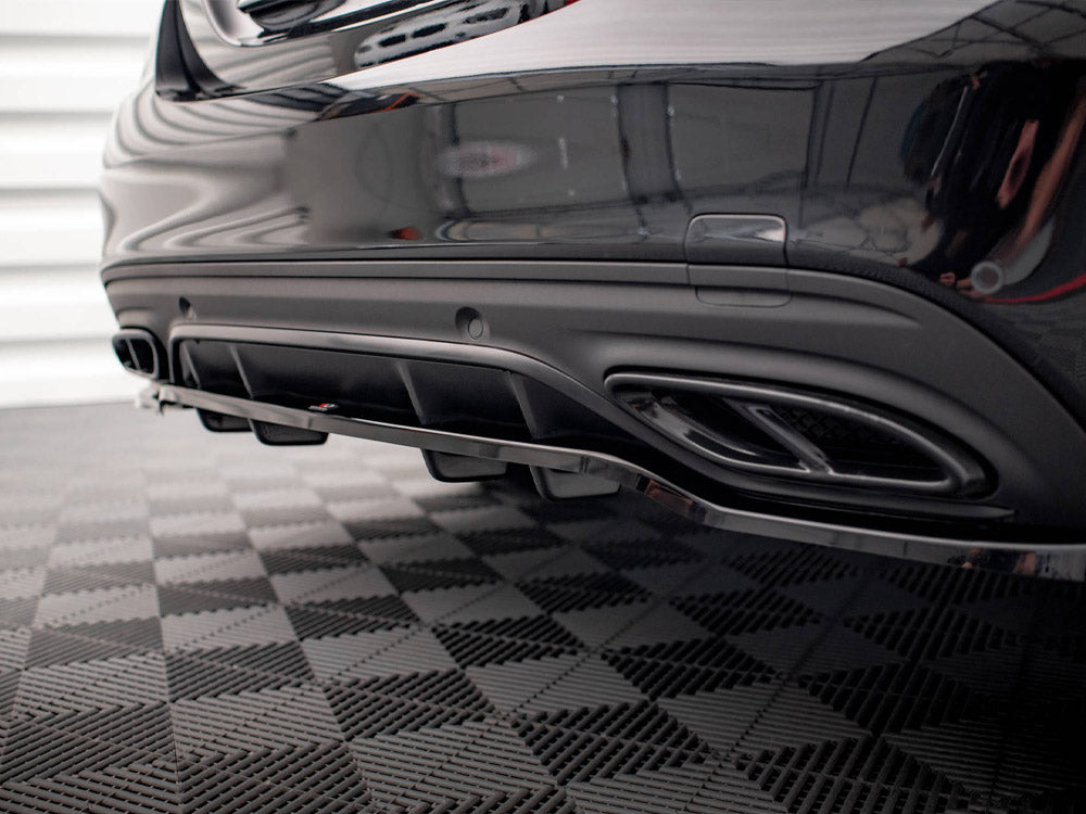 Rear Splitter (Vertical Bars) Mercedes C AMG Line W205 Facelift