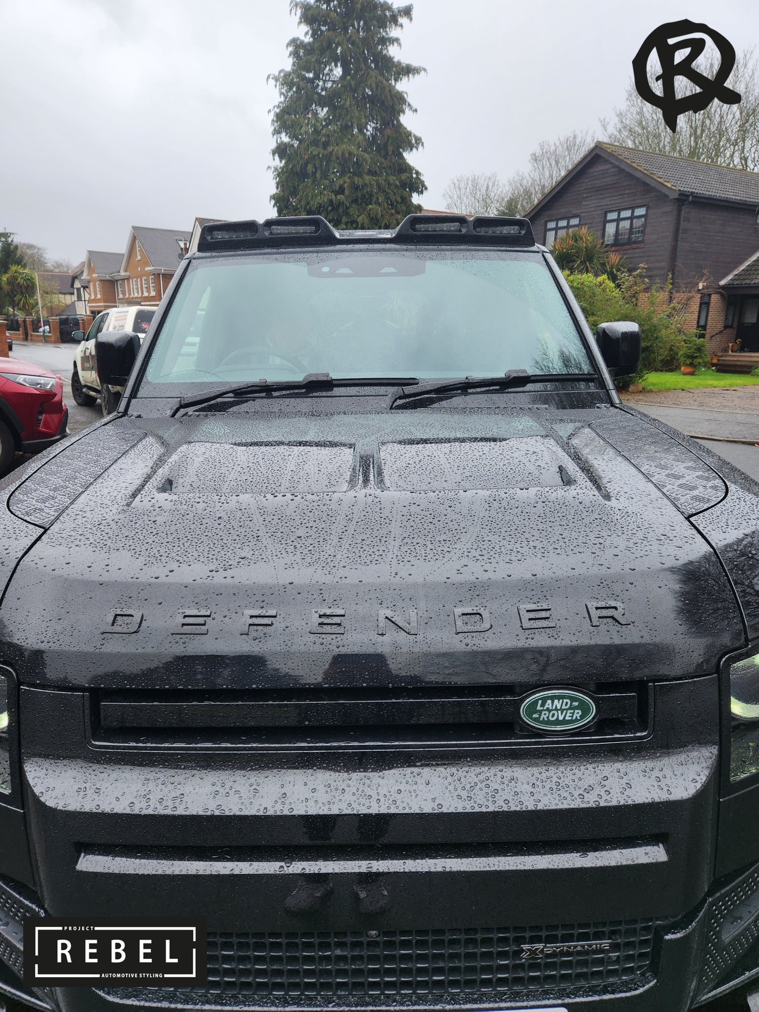Defender L663 Project Rebel Vented Bonnet Gloss Black / Primer