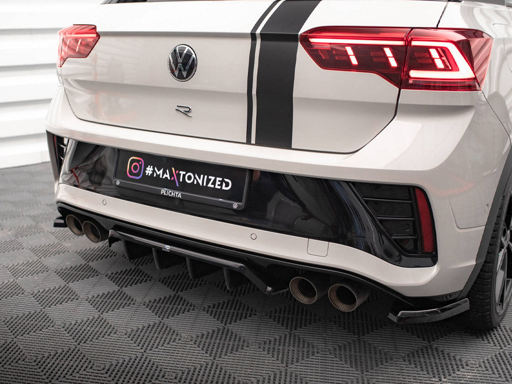 Rear Splitter (Vertical Bars) Volkswagen T-Roc R / R-Line Mk1 Facelift