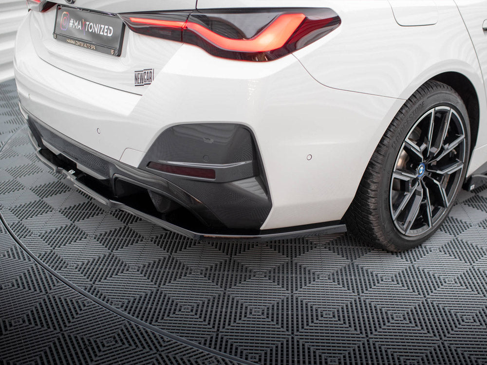 Central Rear Splitter (Vertical Bars) V.1 Bmw I4 M-Pack G26