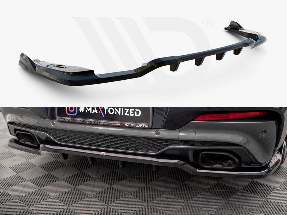 Central Rear Splitter (Vertical Bars) V.2 Bmw X4 M40I G02