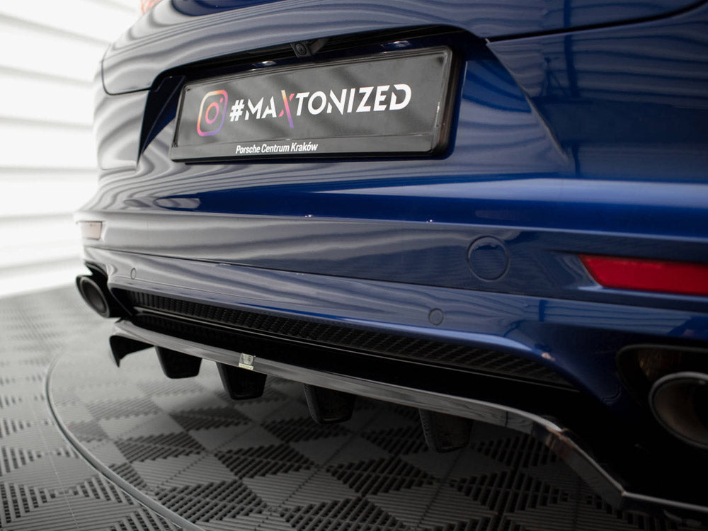 Rear Splitter (Vertical Bars) Porsche Panamera E-Hybrid 971 Facelift