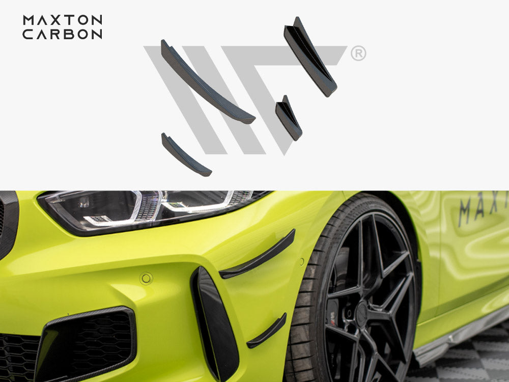 Carbon Fiber Front Bumper Wings (Canards) Bmw 1 F40 M-Pack / M135I